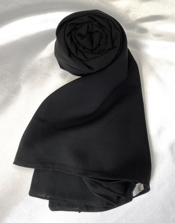 Hijab en jersey premium noir