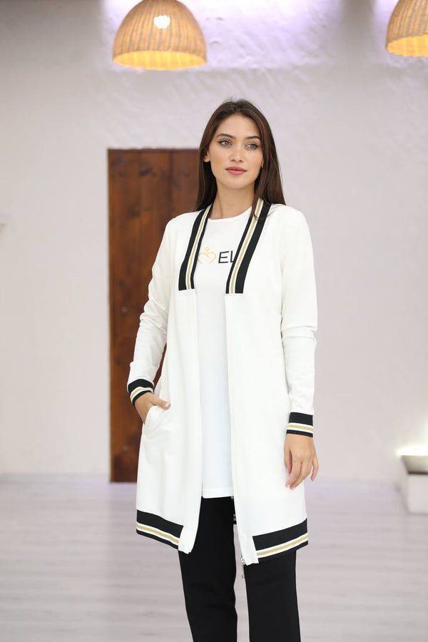 ENSEMBLE EN COTON DECONTRACTE 3 PIECES RIADI CHIC